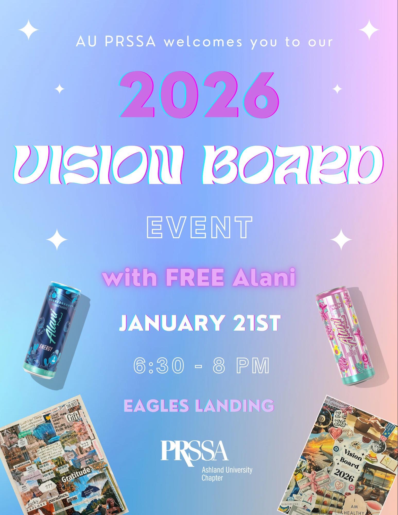 Image of PRSSA Vision Boards with Alanis