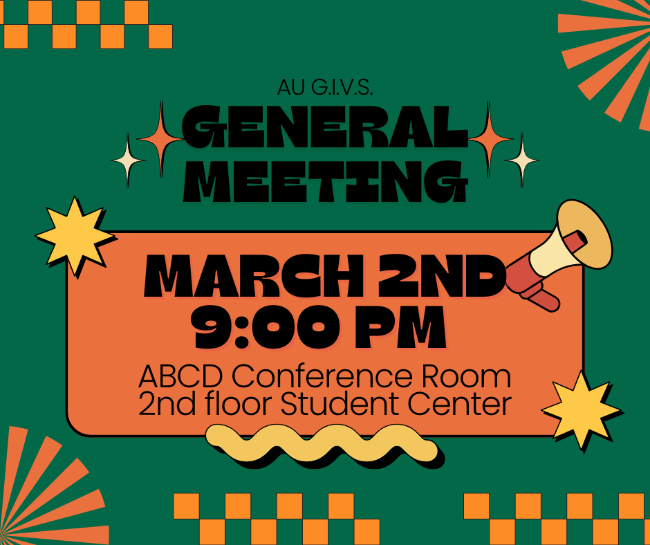 Image of AU G.I.V.S. General Meeting