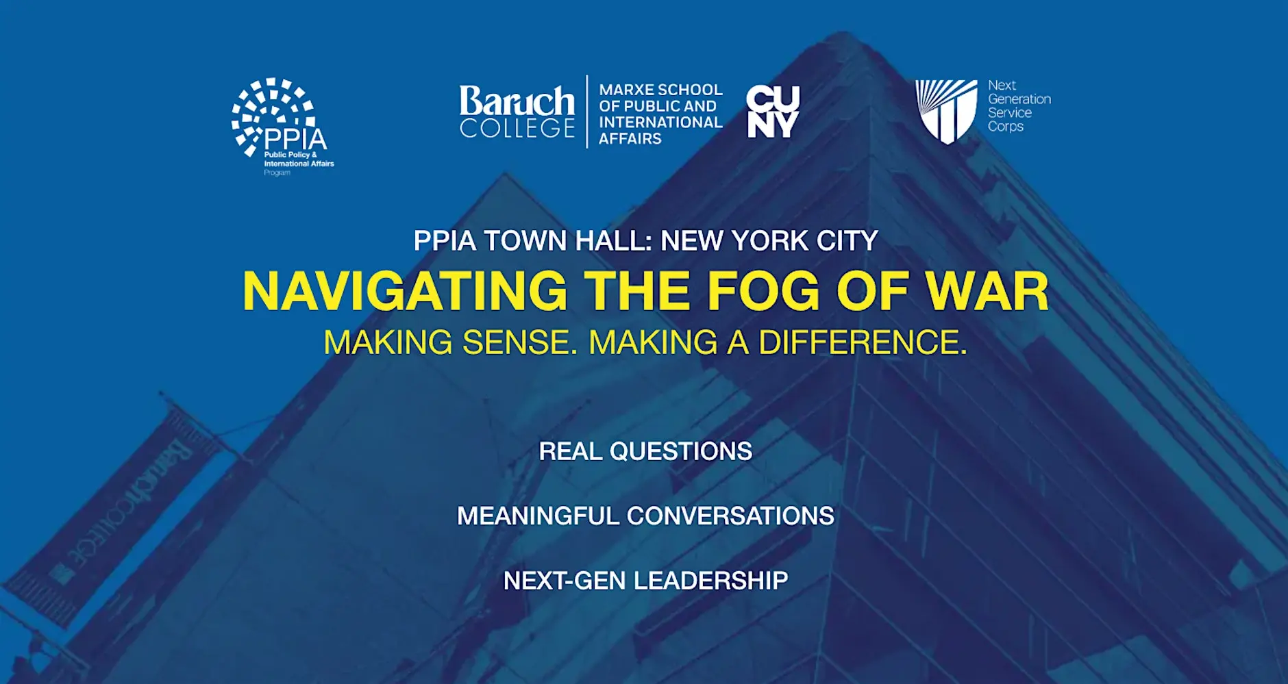 Image of PPIA Town Hall New York City: Navigating the Fog of War