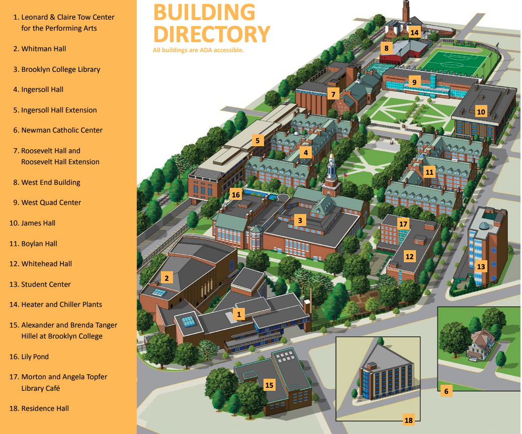 Brooklyn College Campus Map