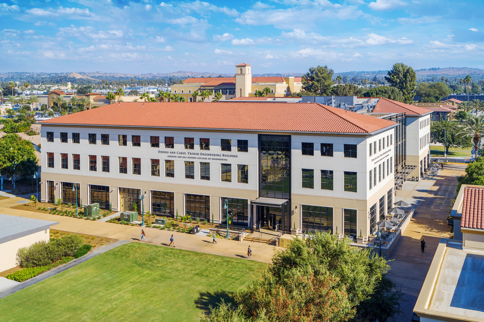 Front of Engineering Building at CBU