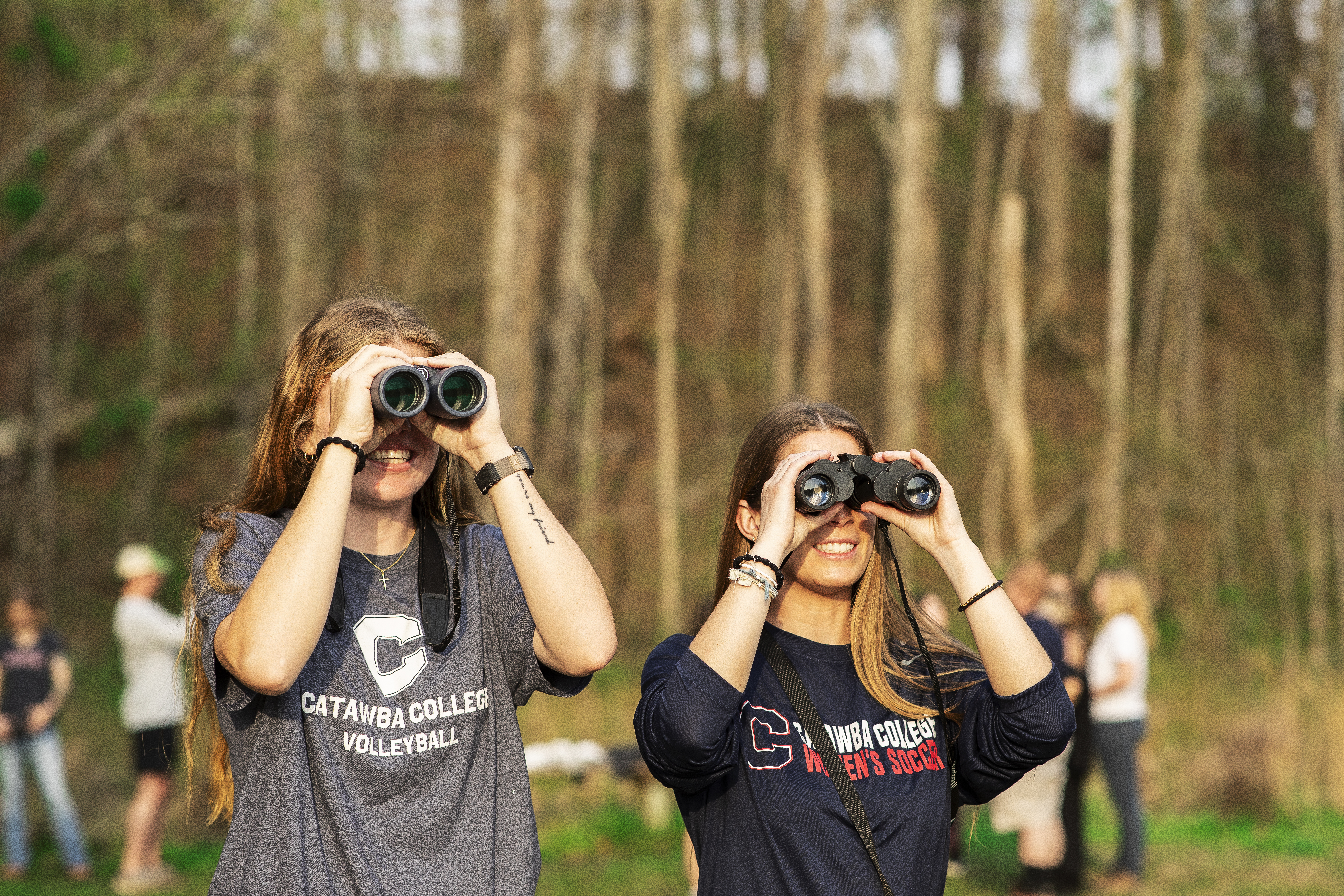 Students in Ecological Preserve