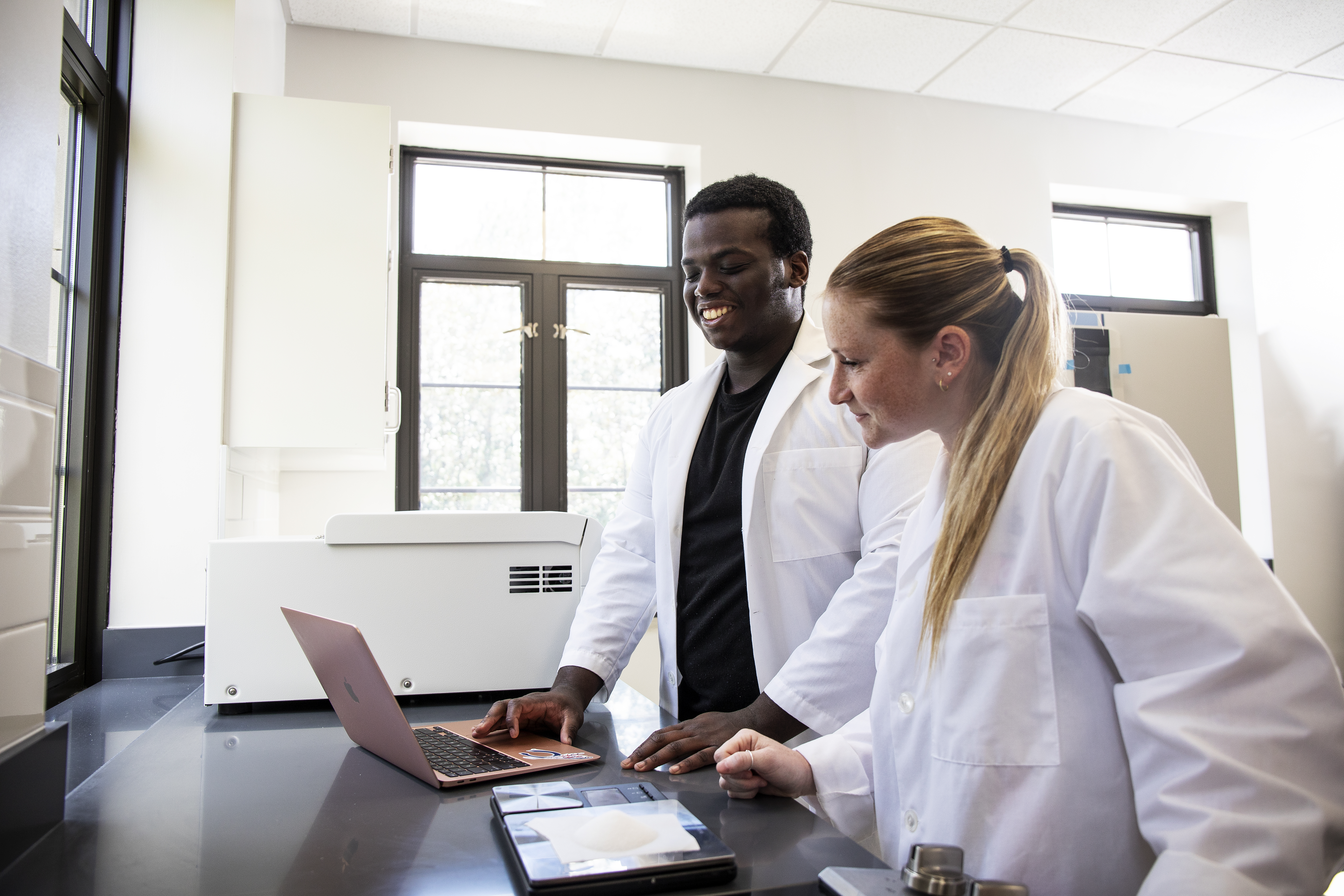 Students in a lab