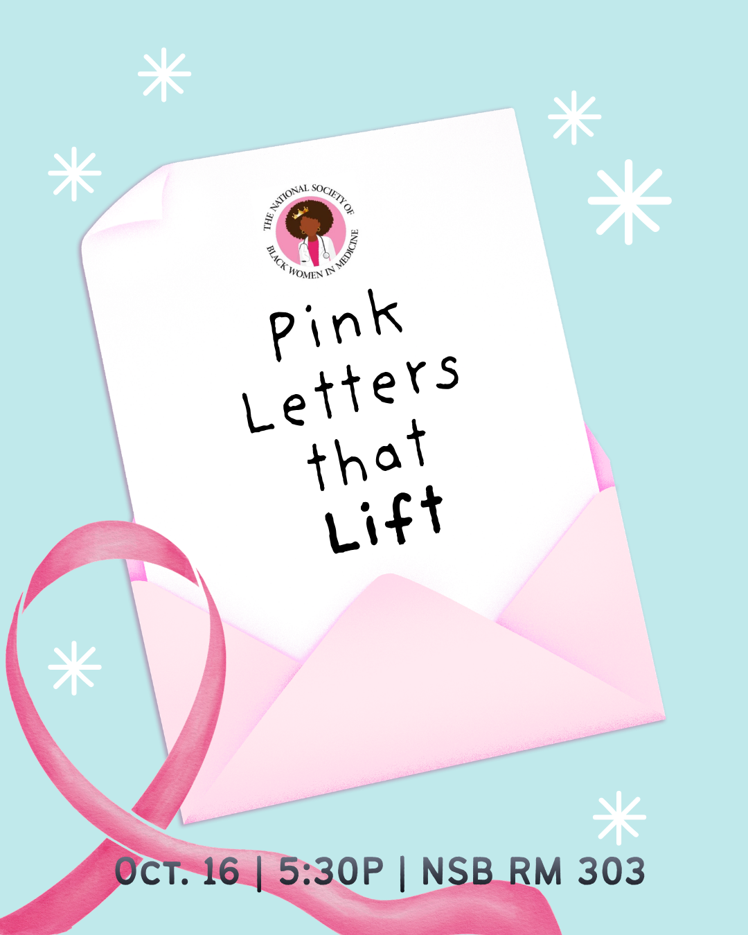 Image of Pink letters that uplift