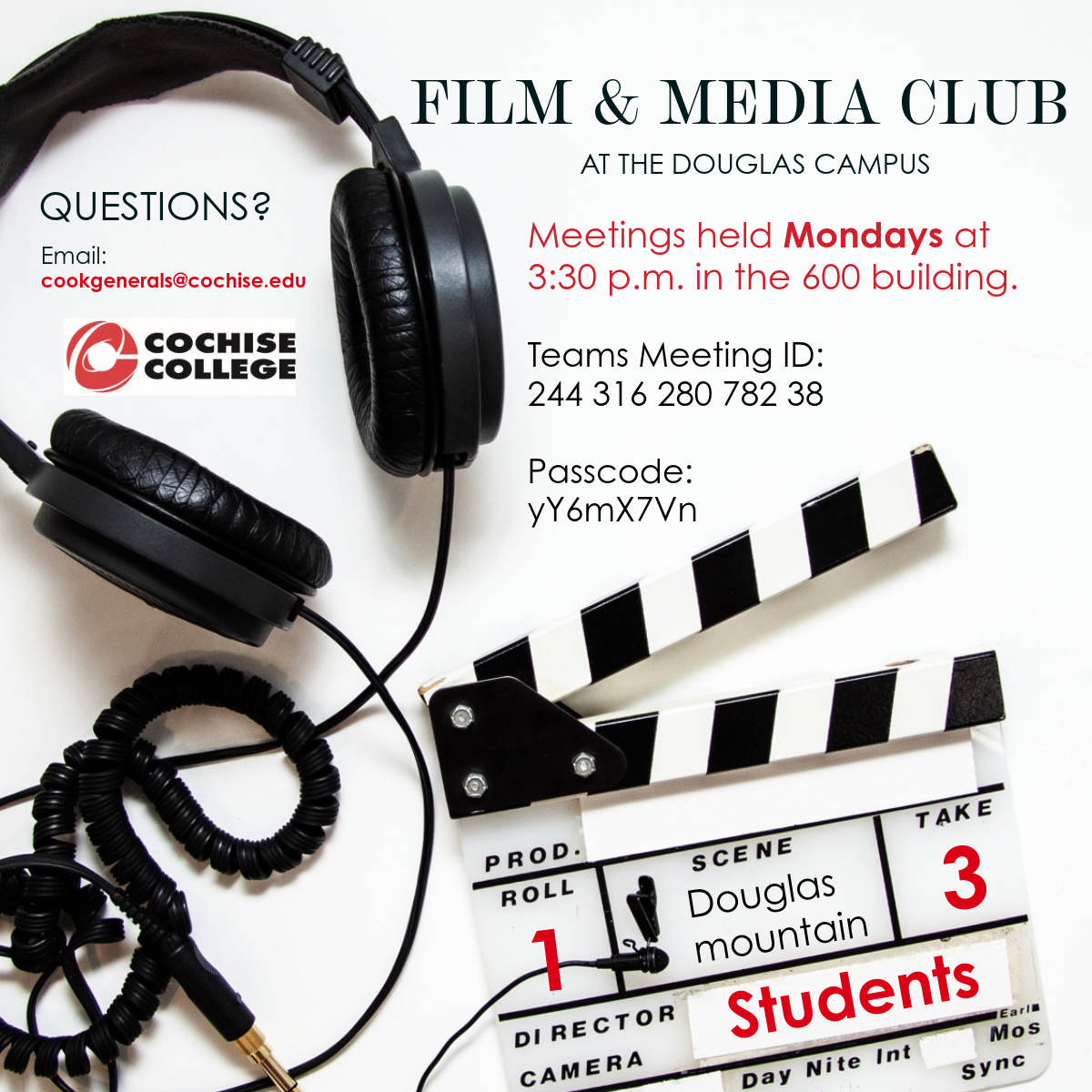 Image of Film & Media Club – Douglas Campus