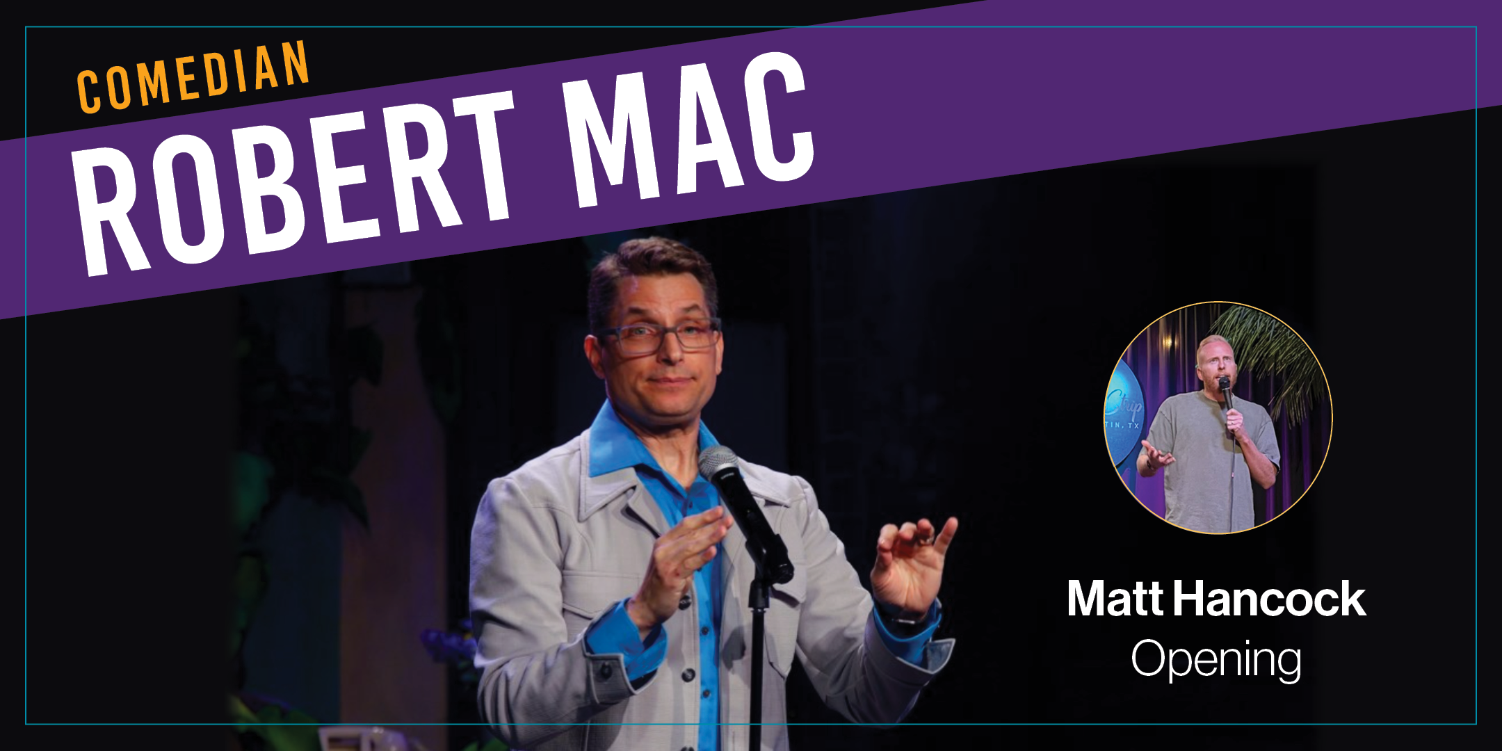 Image of Comedian - Robert Mac