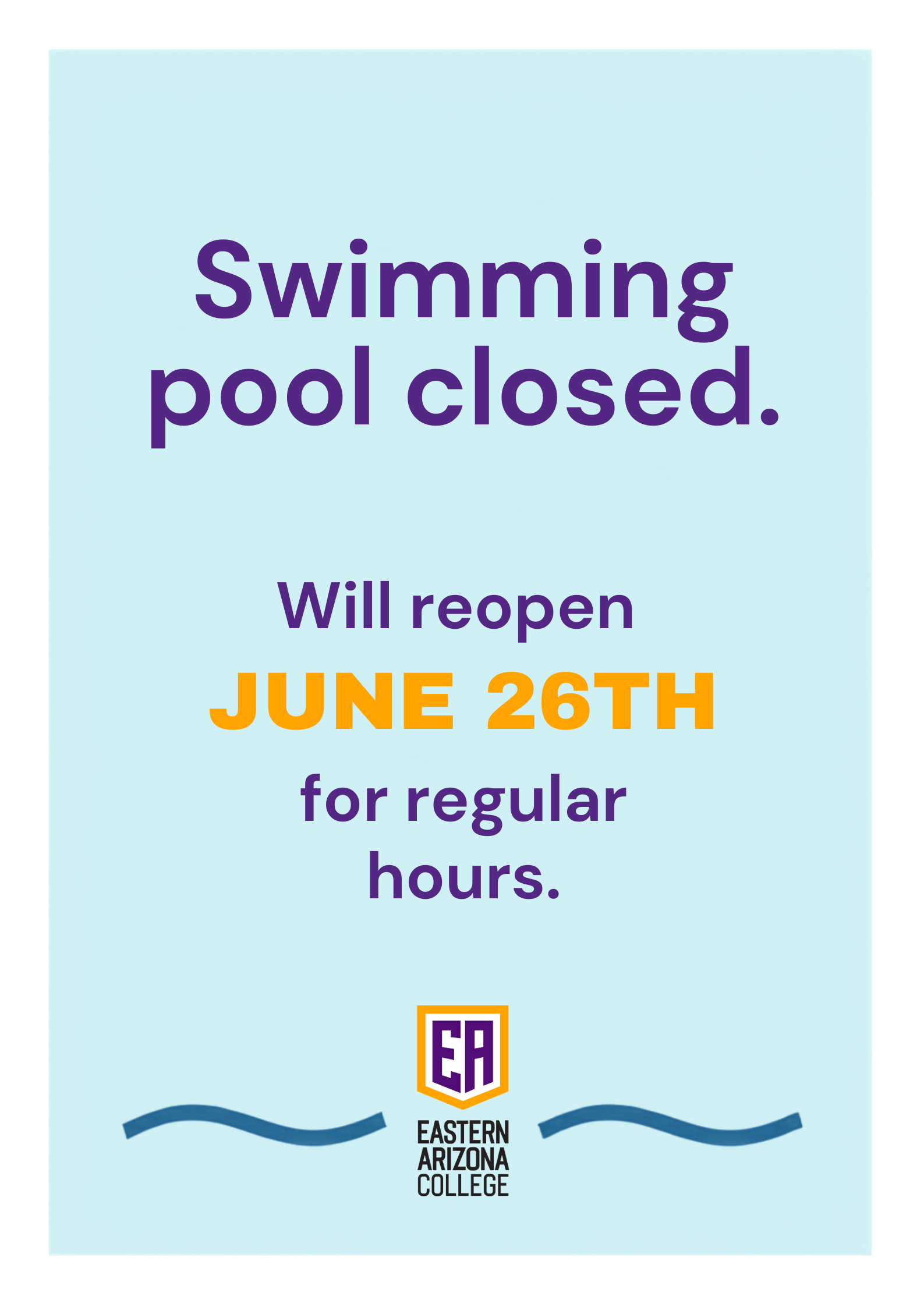 POOL CLOSED