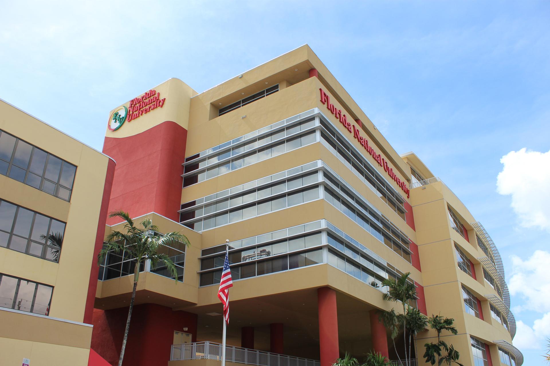 Yellow and red building