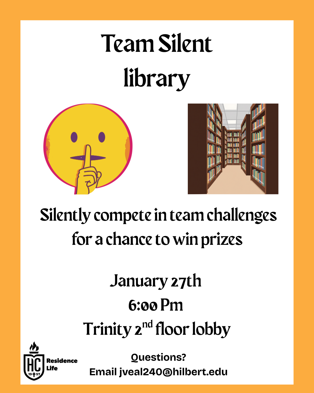 Image of Team Silent Library with RA Justin