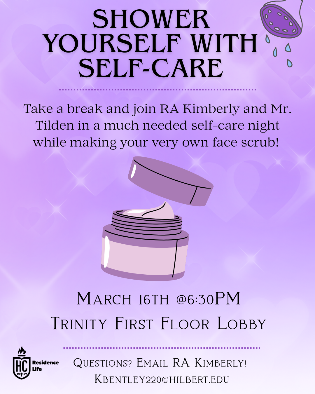 Image of Shower Yourself with Self-Care with RA Kimberly