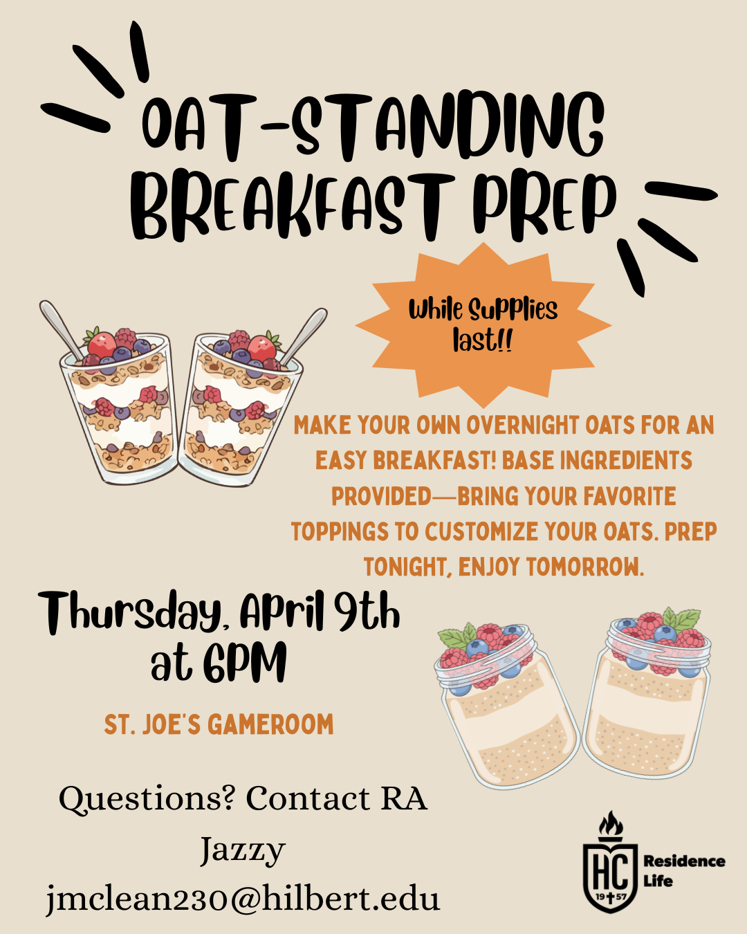 Image of Oat-Standing Breakfast with SRA Jazzy