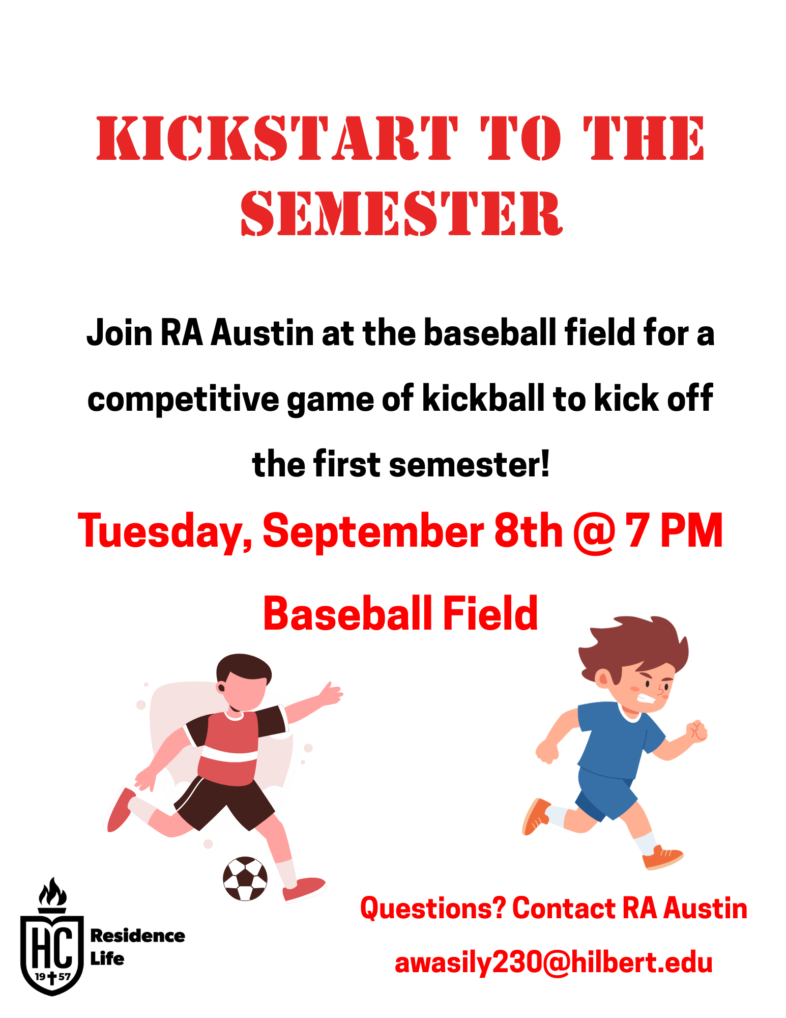 Image of Kickstart to the Semester with RA Austin