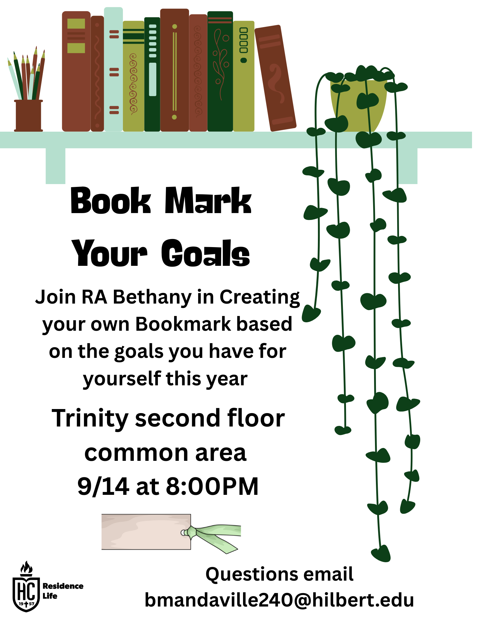 Image of Bookmark Your Goals with RA Bethany