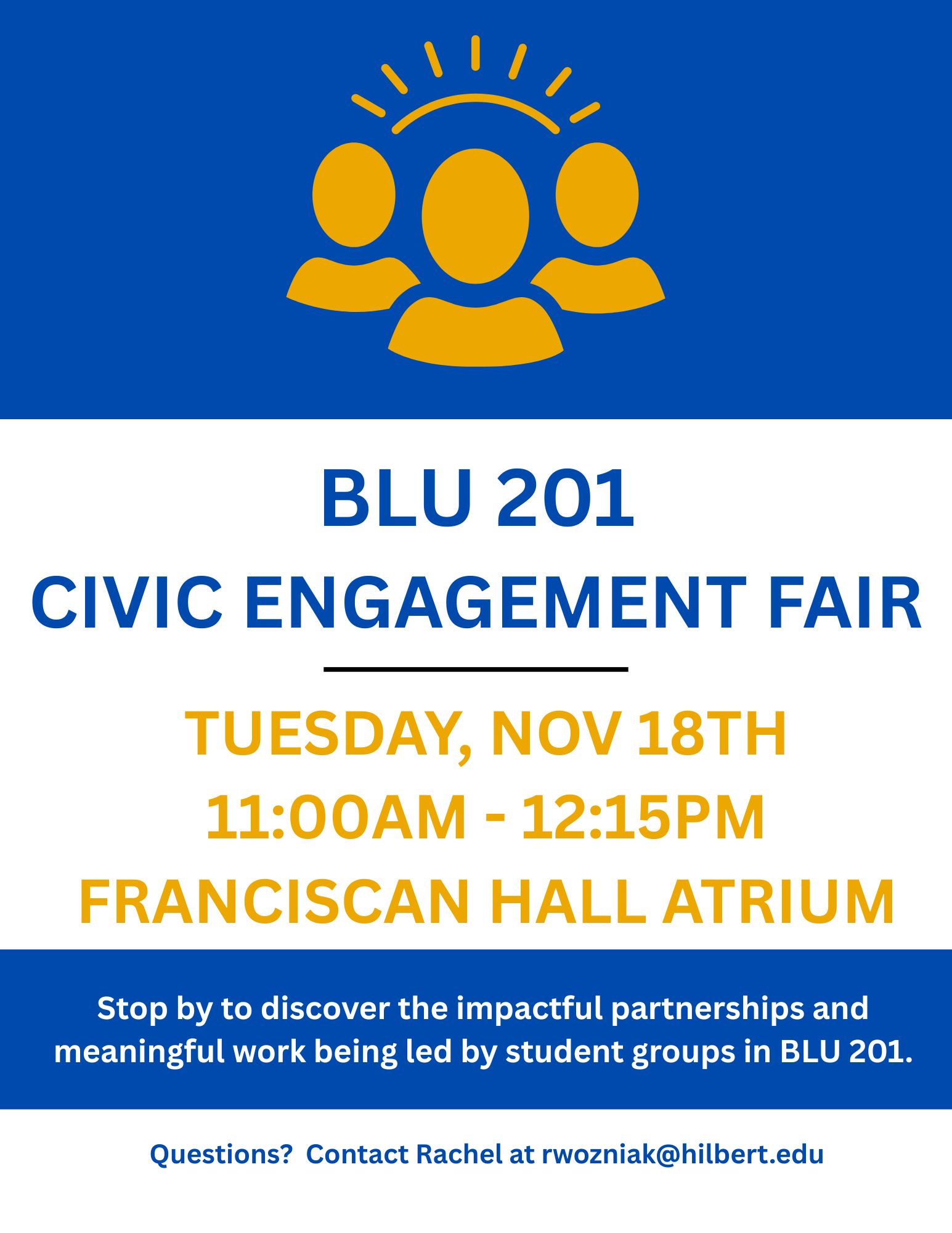 Image of BLU 201 Civic Engagement Fair