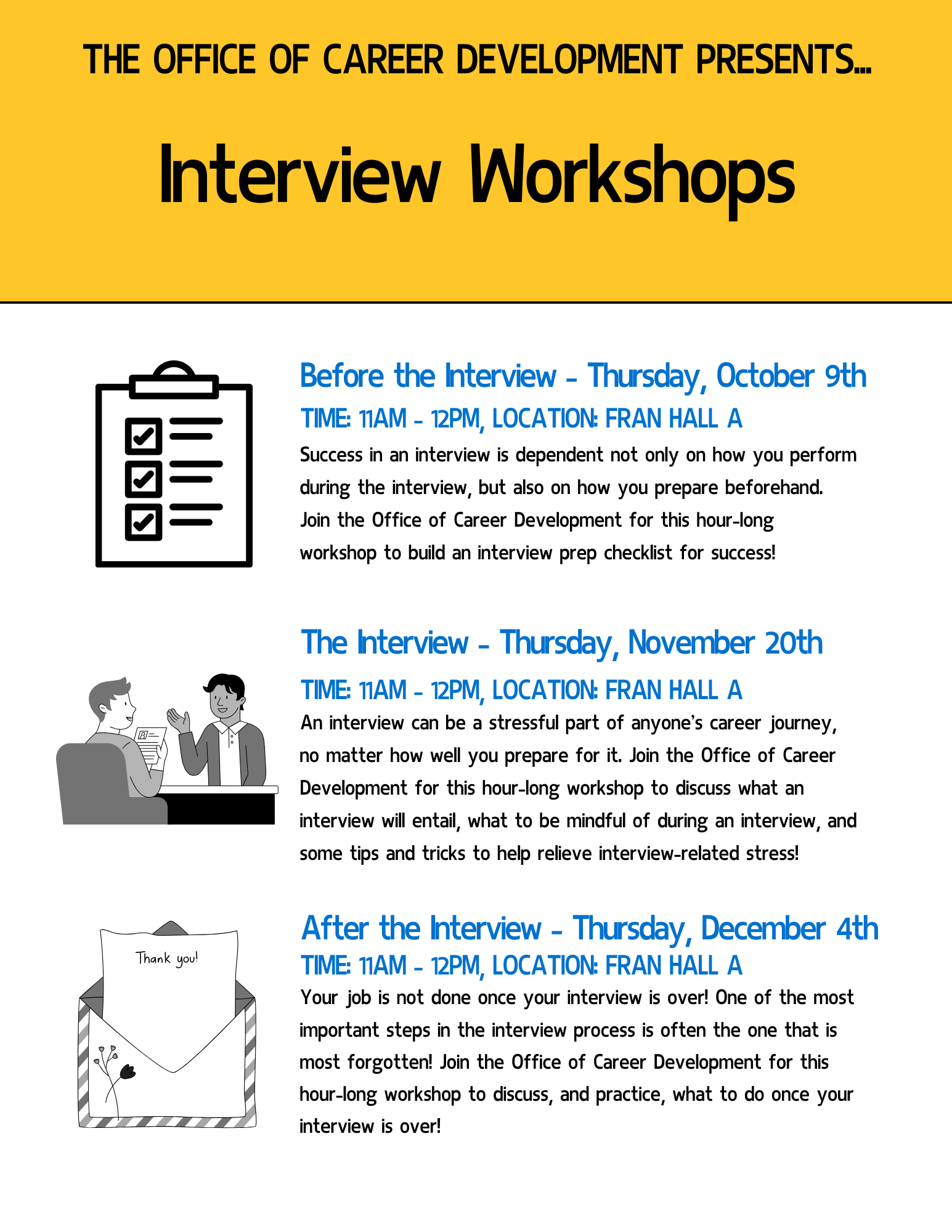 Image of Interview Workshops (Passport Event)