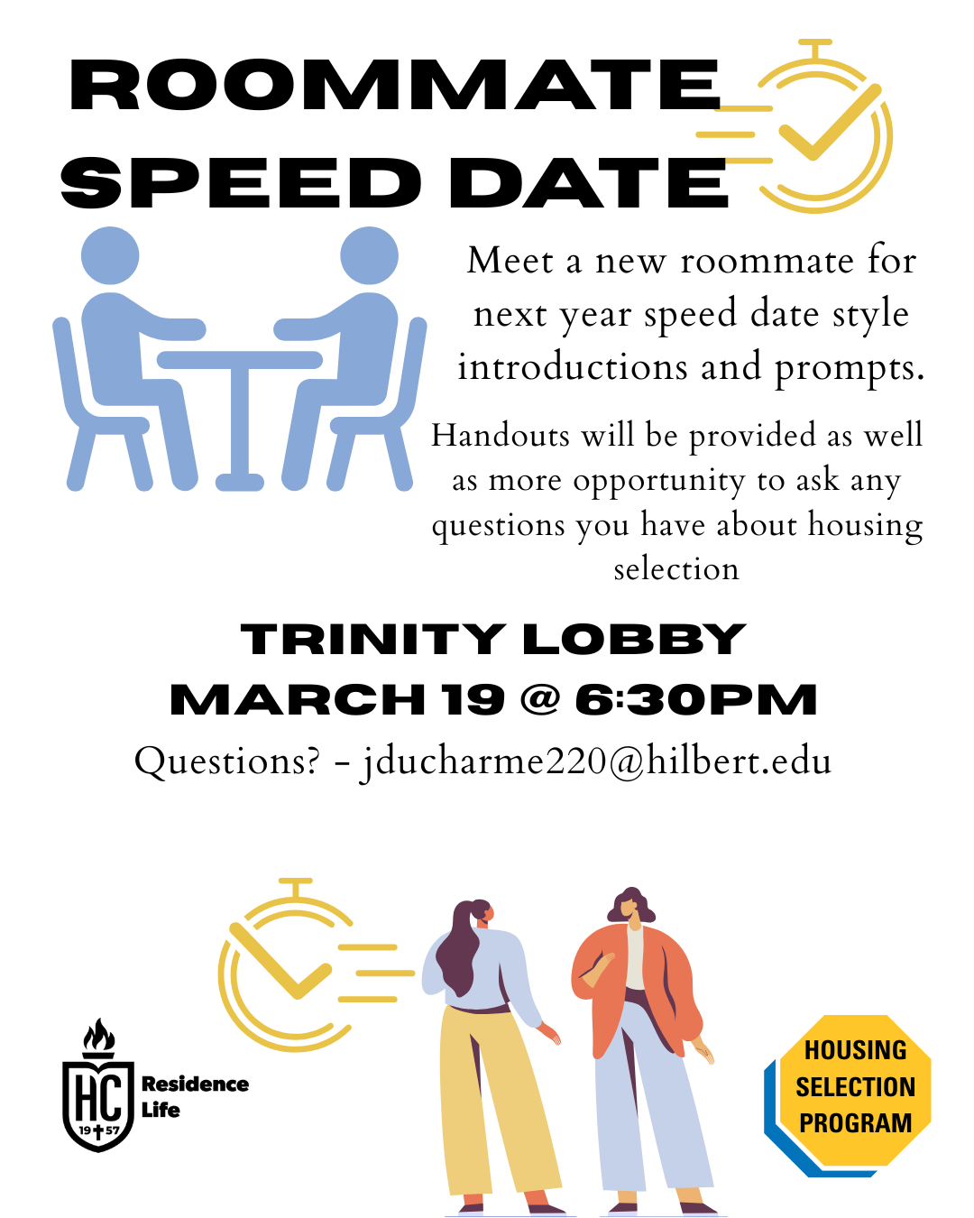 Image of Roommate Speed Date with RA Jewely