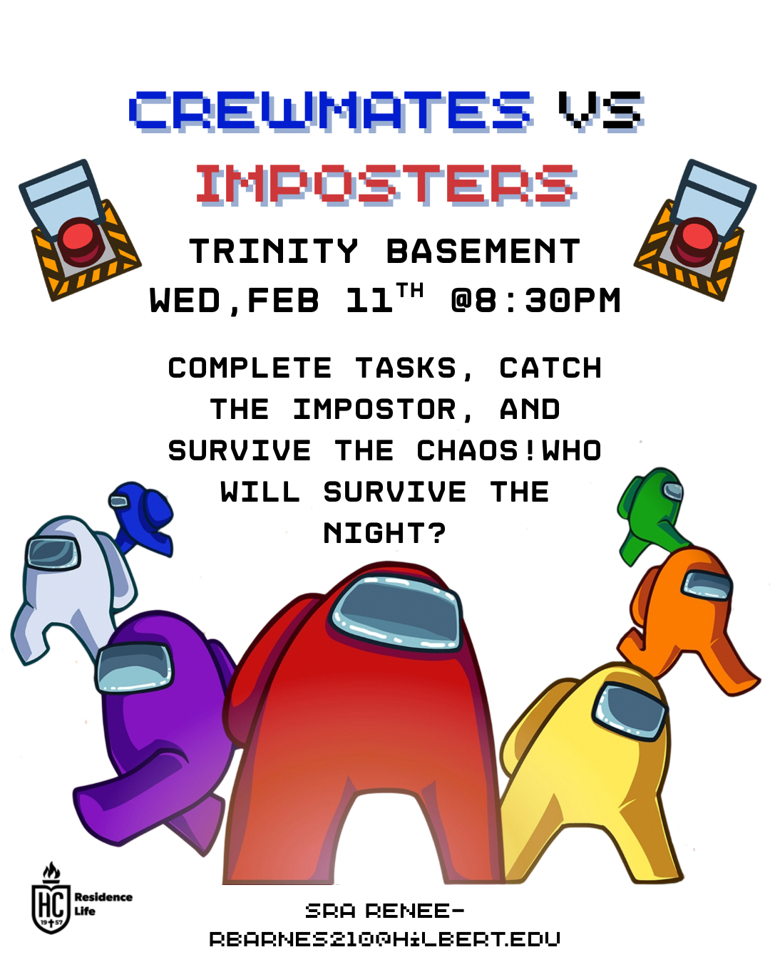 Image of Crewmates V. Imposters with SRA Renee