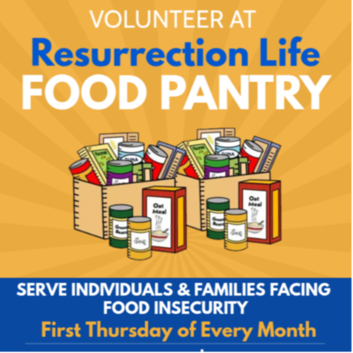 Image of Resurrection Life Food Pantry Service Opportunity (Passport Event)