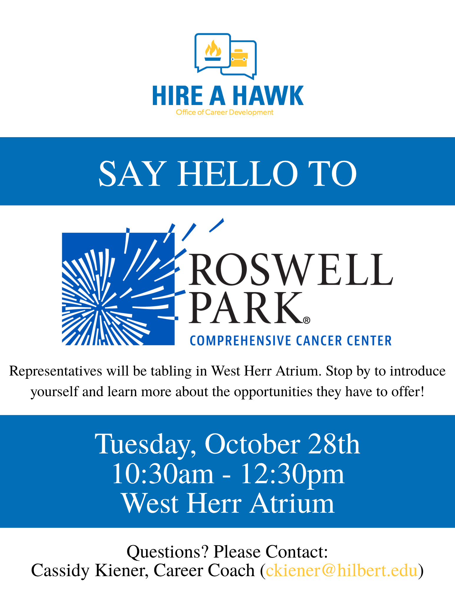 Image of Hire a Hawk - Roswell Park 