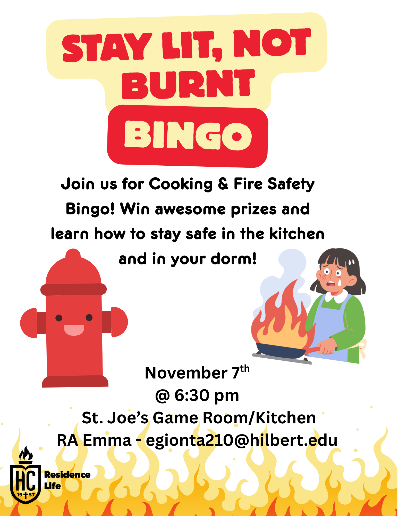 Image of Stay Lit, Not Burnt BINGO with RA Emma