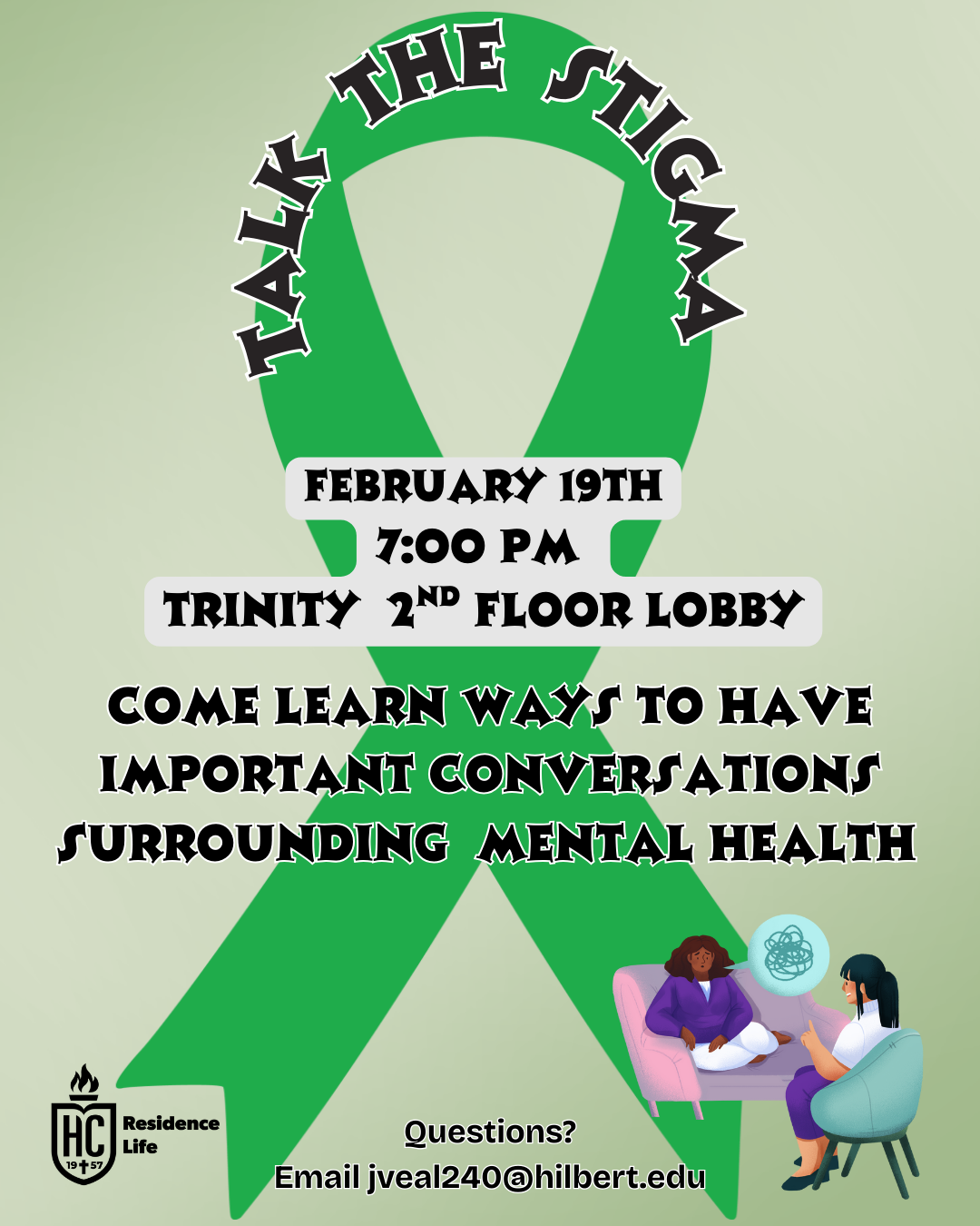 Image of Talk the Stigma with RA Justin & Brian Gangloff (LMHC)