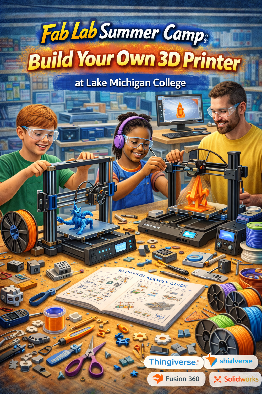 Image of Fab Lab Summer Camp: Build Your Own 3D Printer