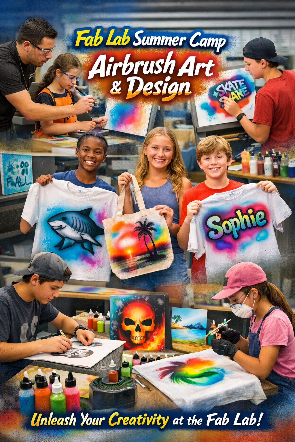 Image of Fab Lab Summer Camp: Airbrush Art & Design