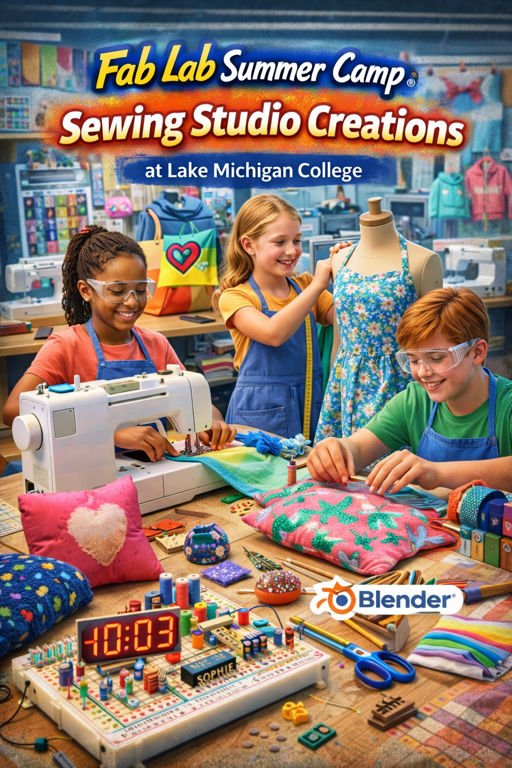 Image of Fab Lab Summer Camp: Sewing Studio Creations