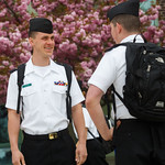 Two cadets posing for a picture