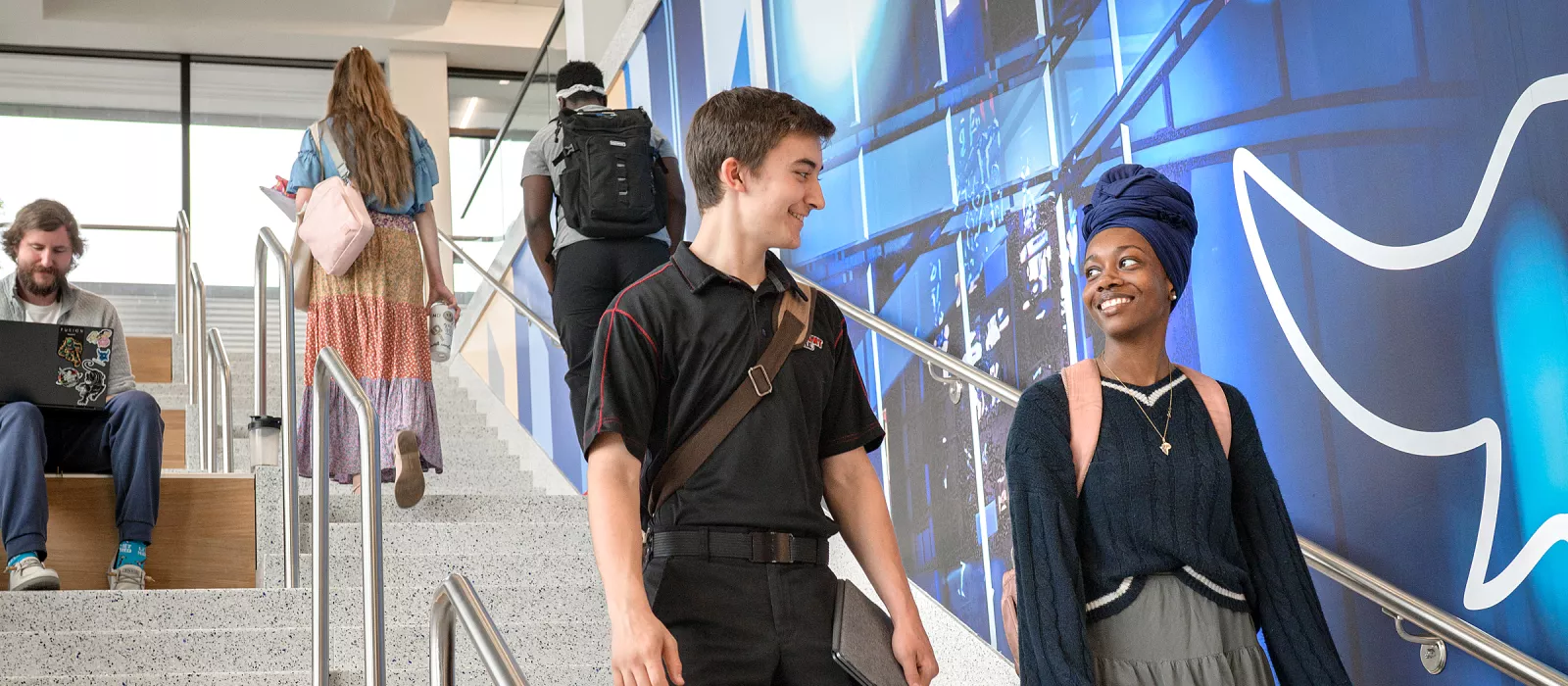 Students on campus
