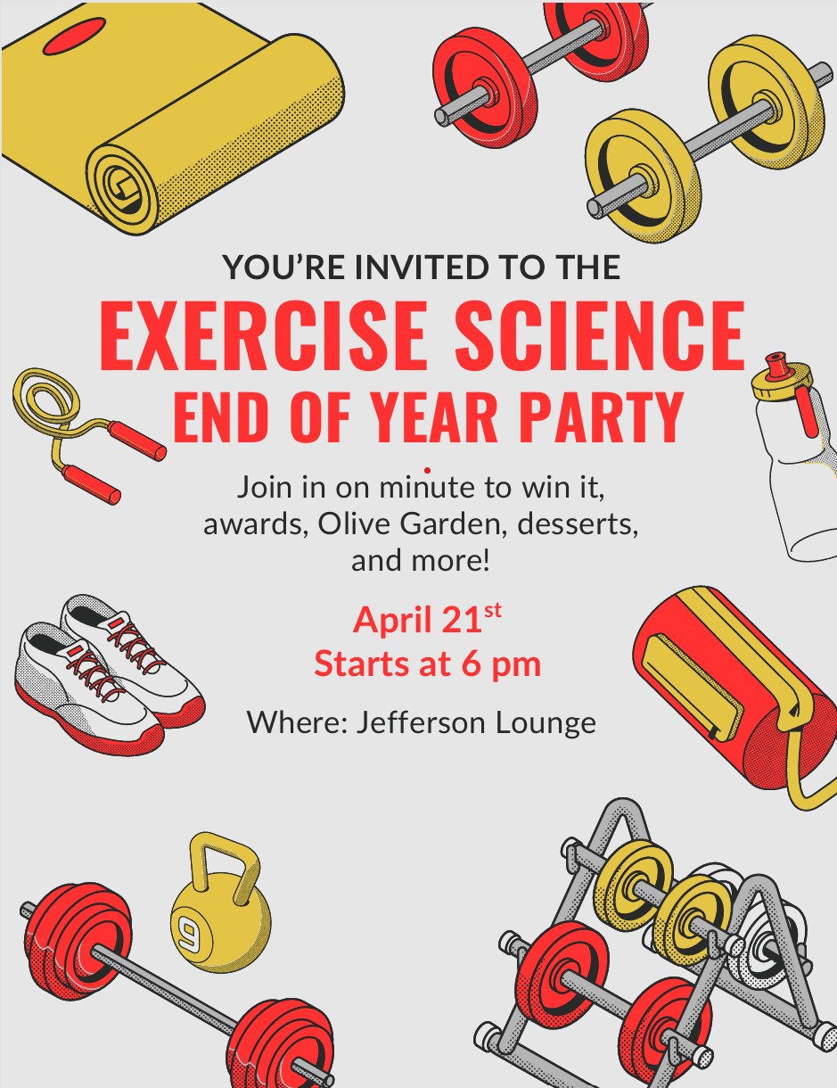 Image of Exercise Science Department End of Year Party