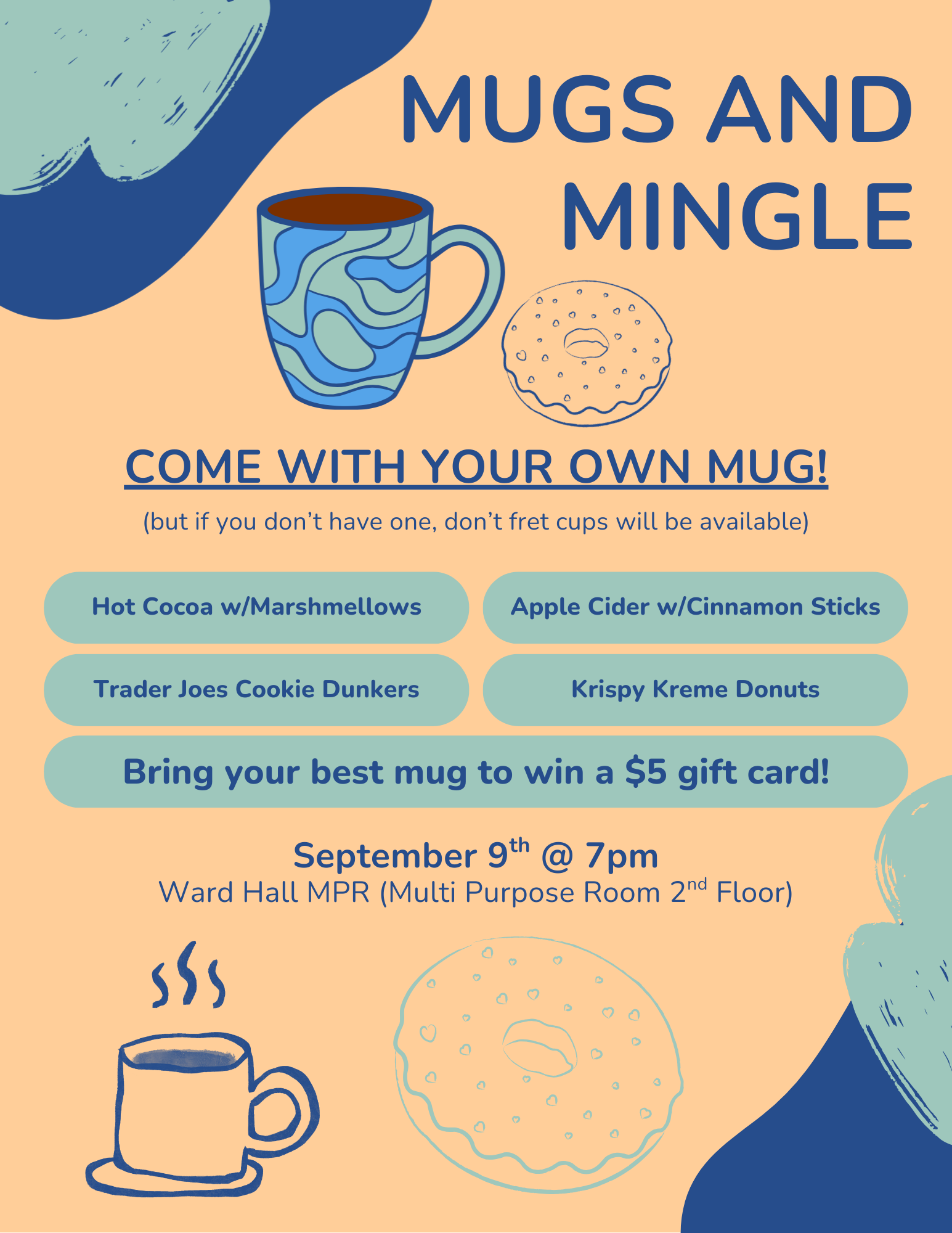 Image of Ward Hall Res Life Event - Mugs and Mingle