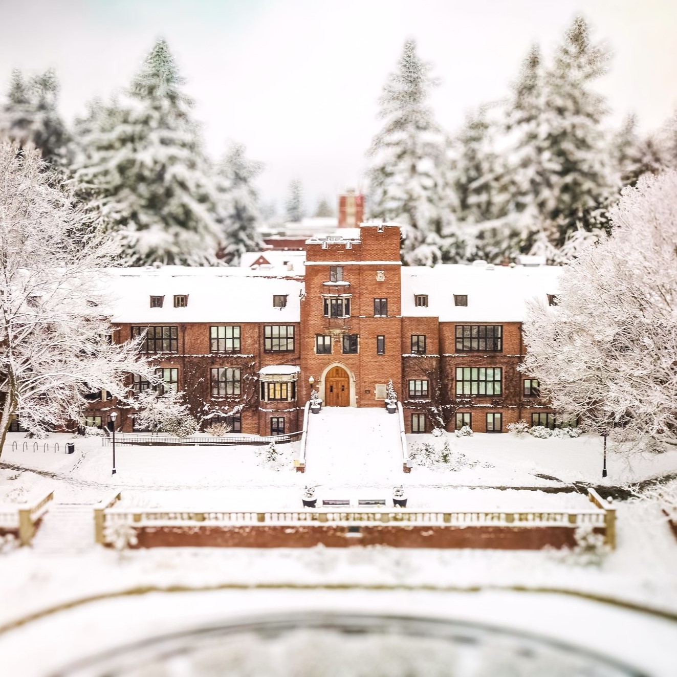 University of Puget Sound drone shot