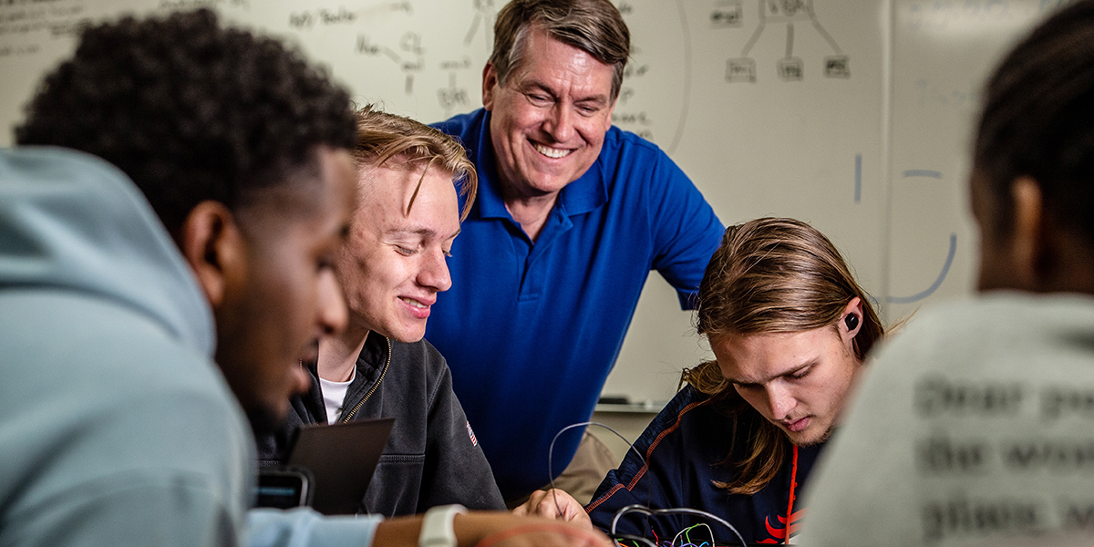 Computer Engineering Students Working in a Group