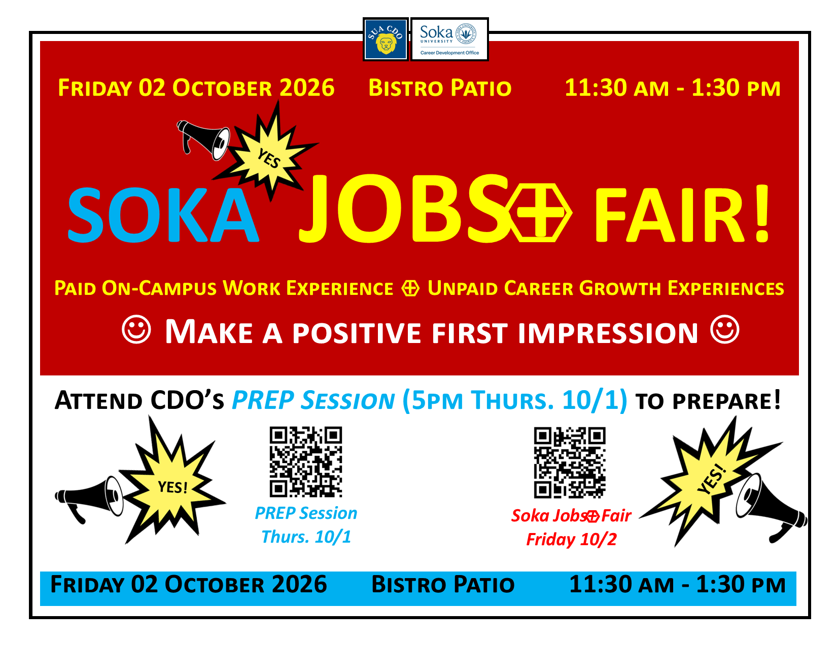 Image of Soka Jobs+ Fair  (On-Campus Student Work Opportunities)