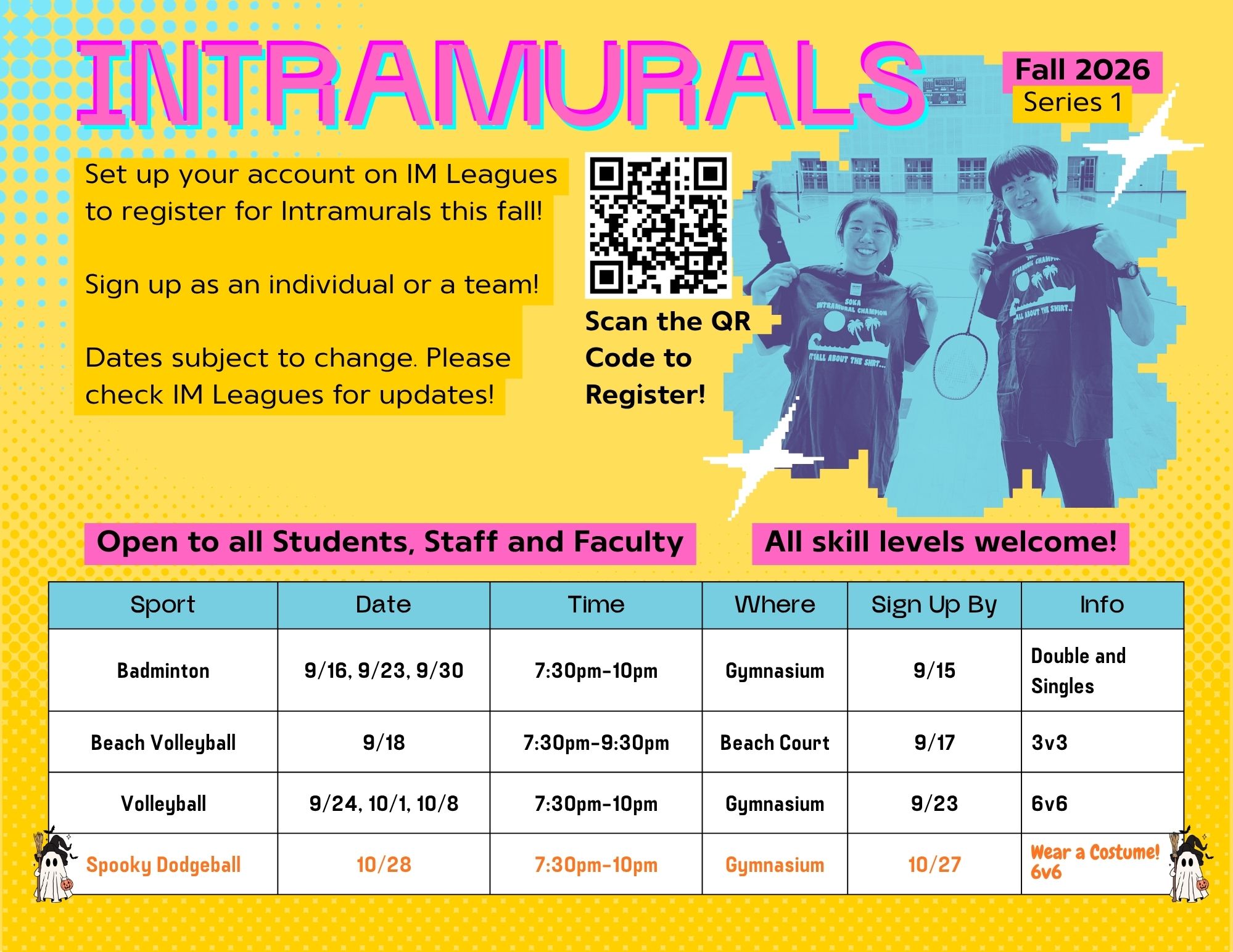 Image of Intramurals: Badminton