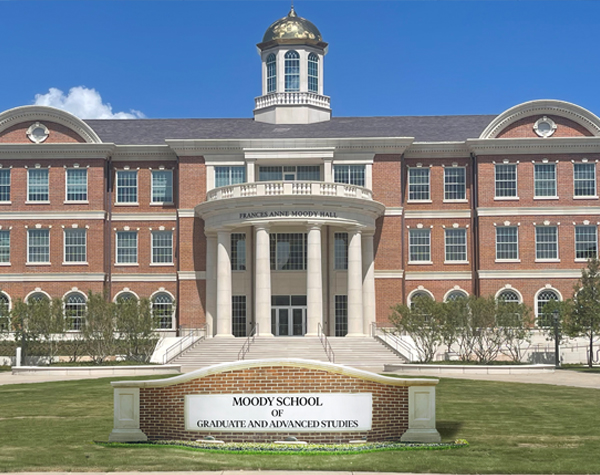 Exterior View of Moody School of Graduate Studies