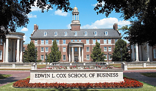 Exterior of Cox School of Business Building