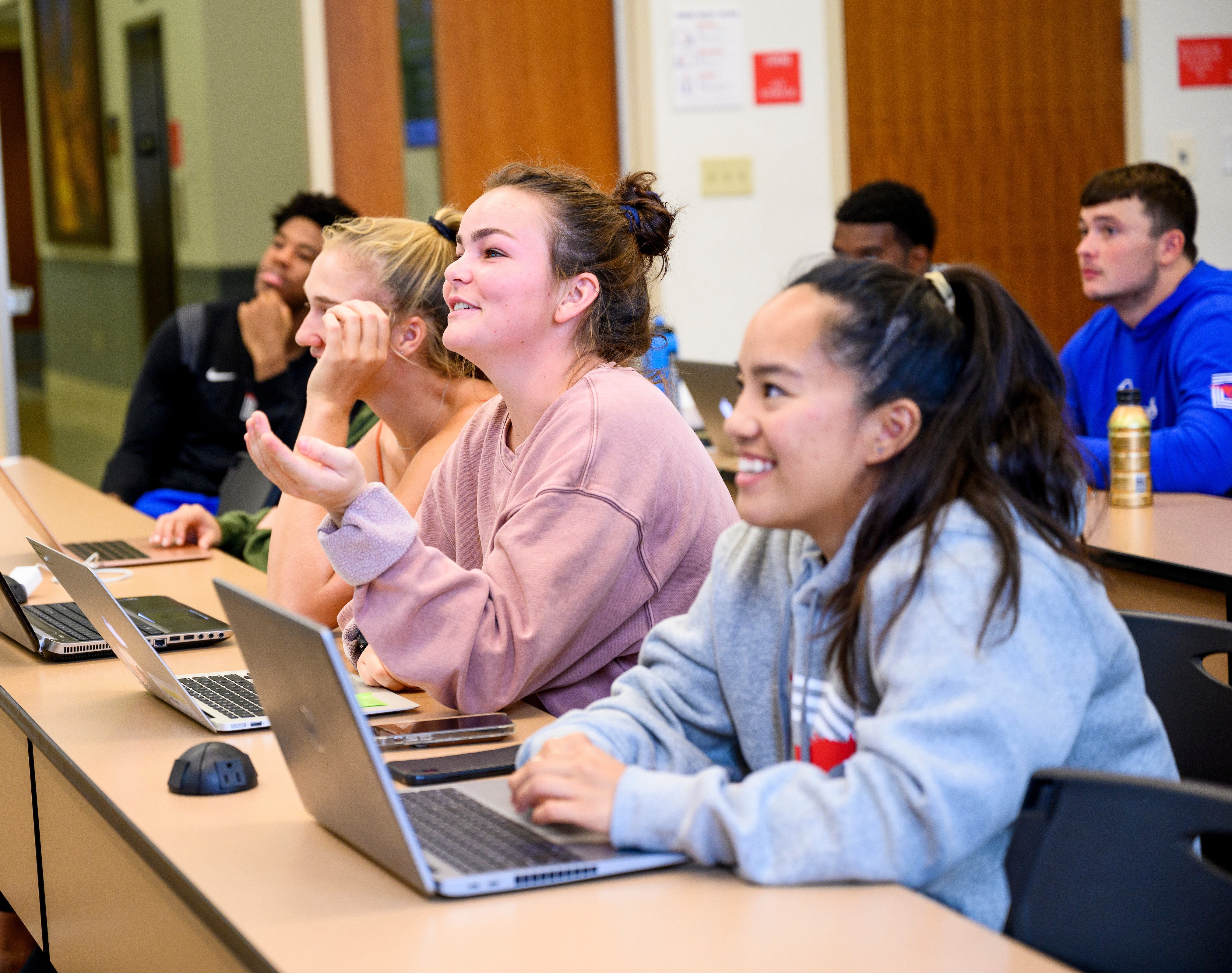 Students in class