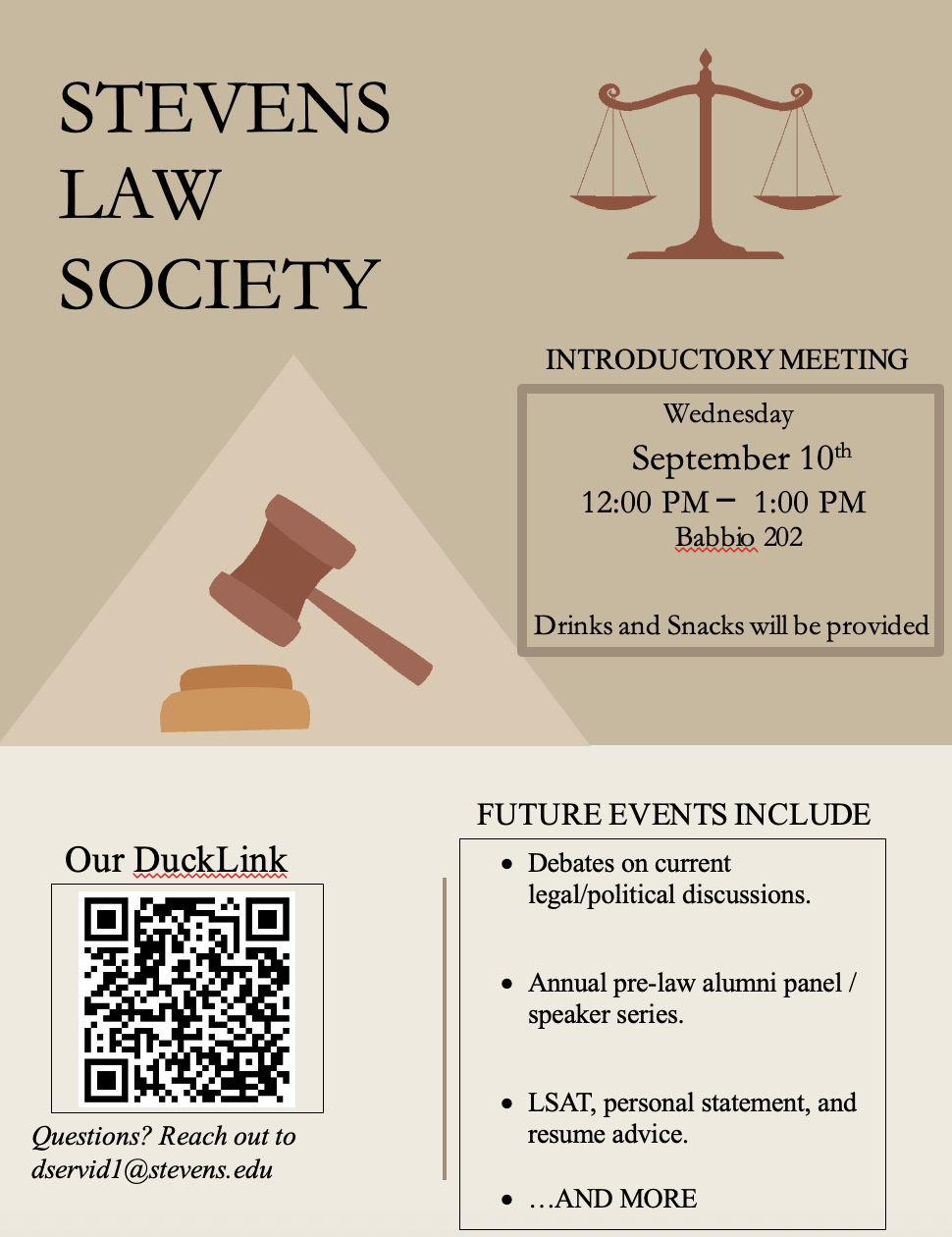 Image of Stevens Law Society - Introductory Meeting 