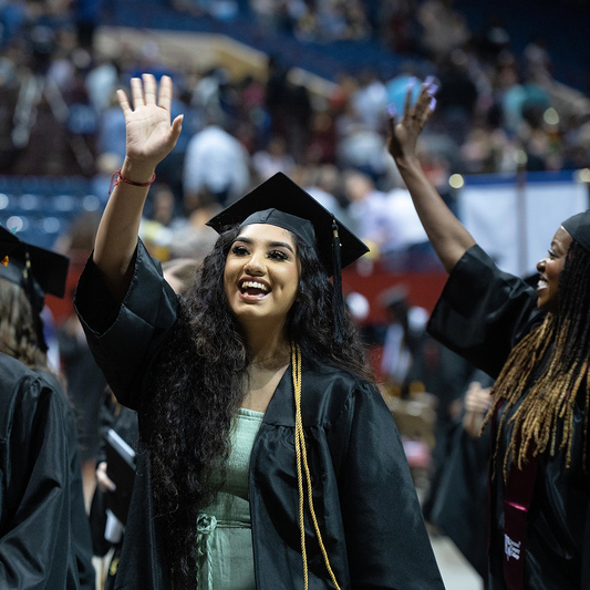 Students at Commencement Ceremony
