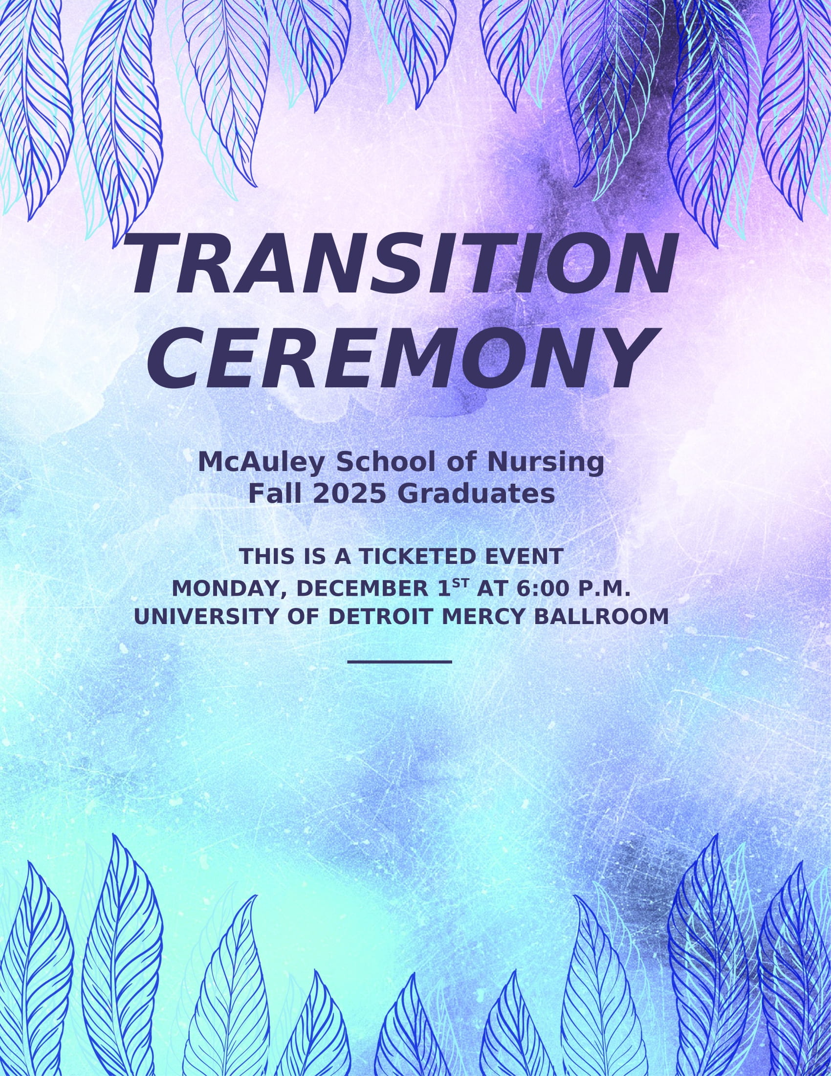 Image of Nursing Transition Ceremony Fall 2025