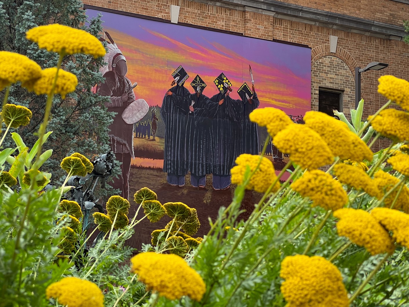 UWSP Native Memorial Mural 