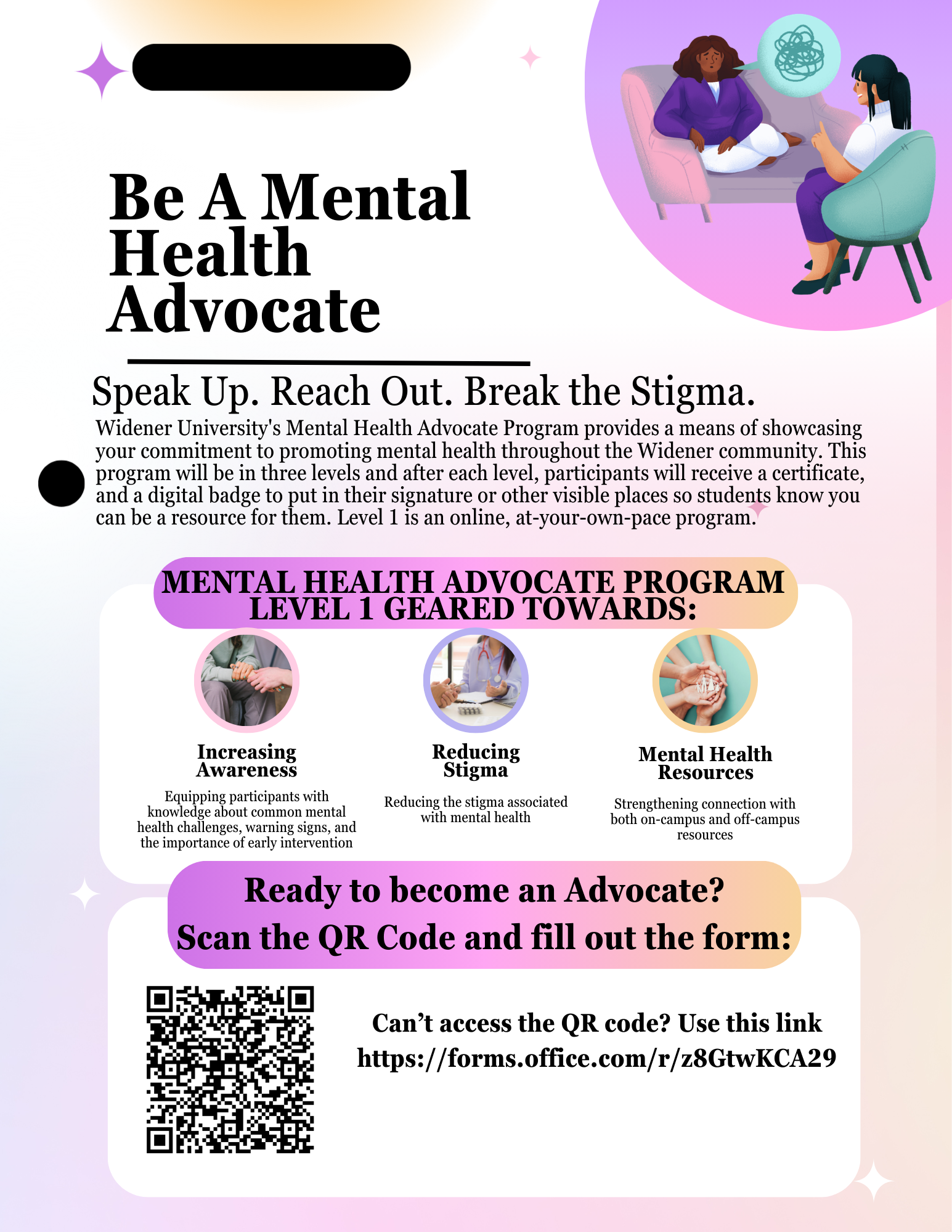 Image of Level 1 Mental Health Advocate Program