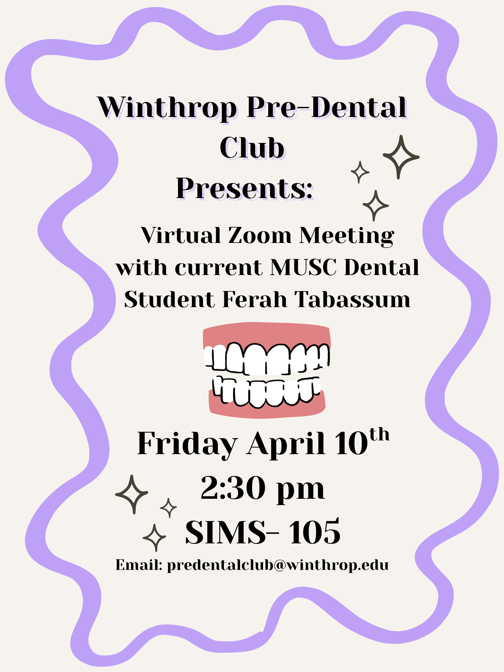 Image of Pre-Dental Club meeting - Guest Speaker Farrah Tabassum