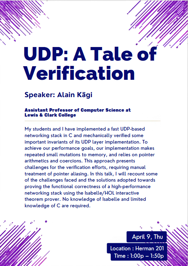 Image of UDP: A Tale of Verification