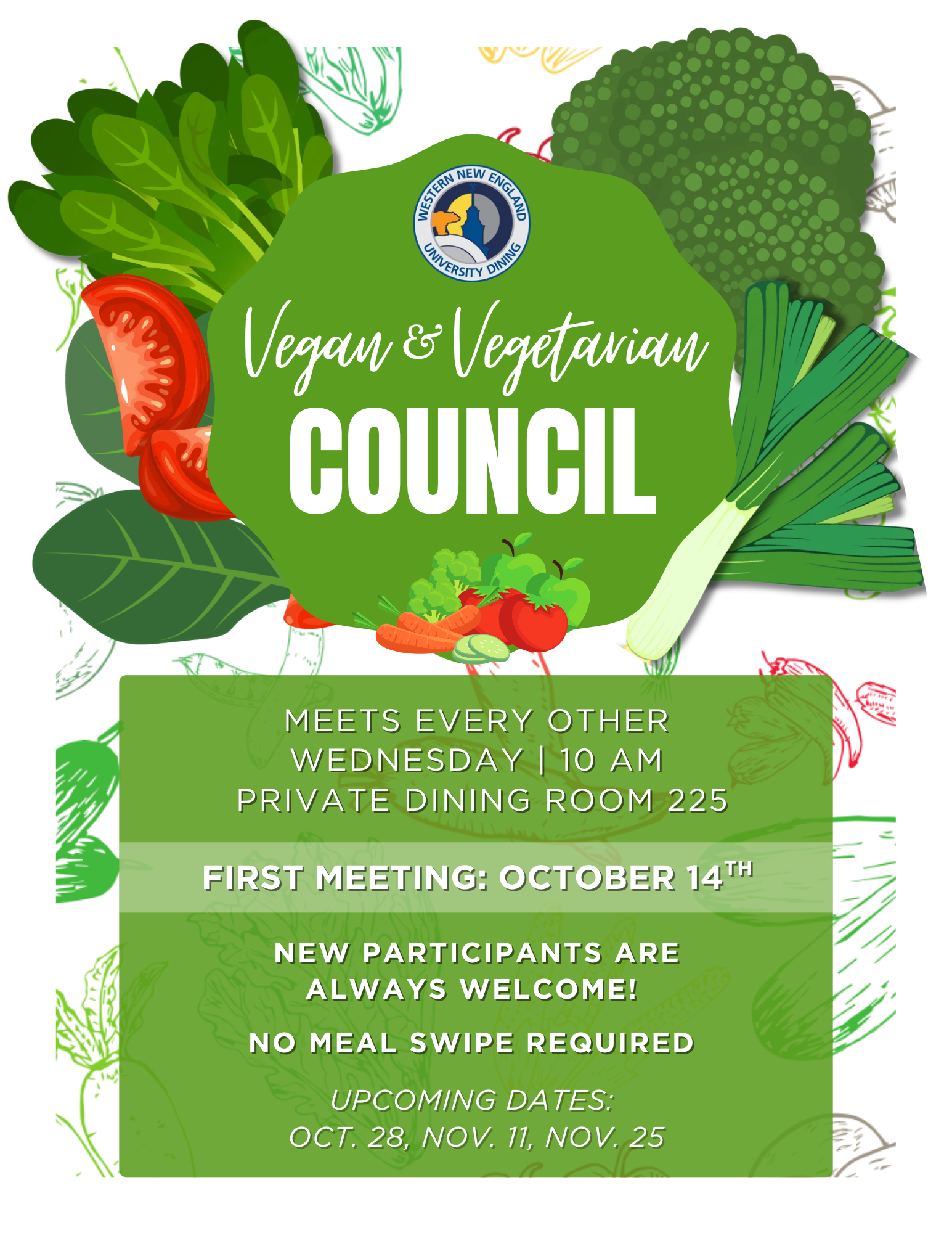 Image of Vegan & Vegetarian Council Meetings