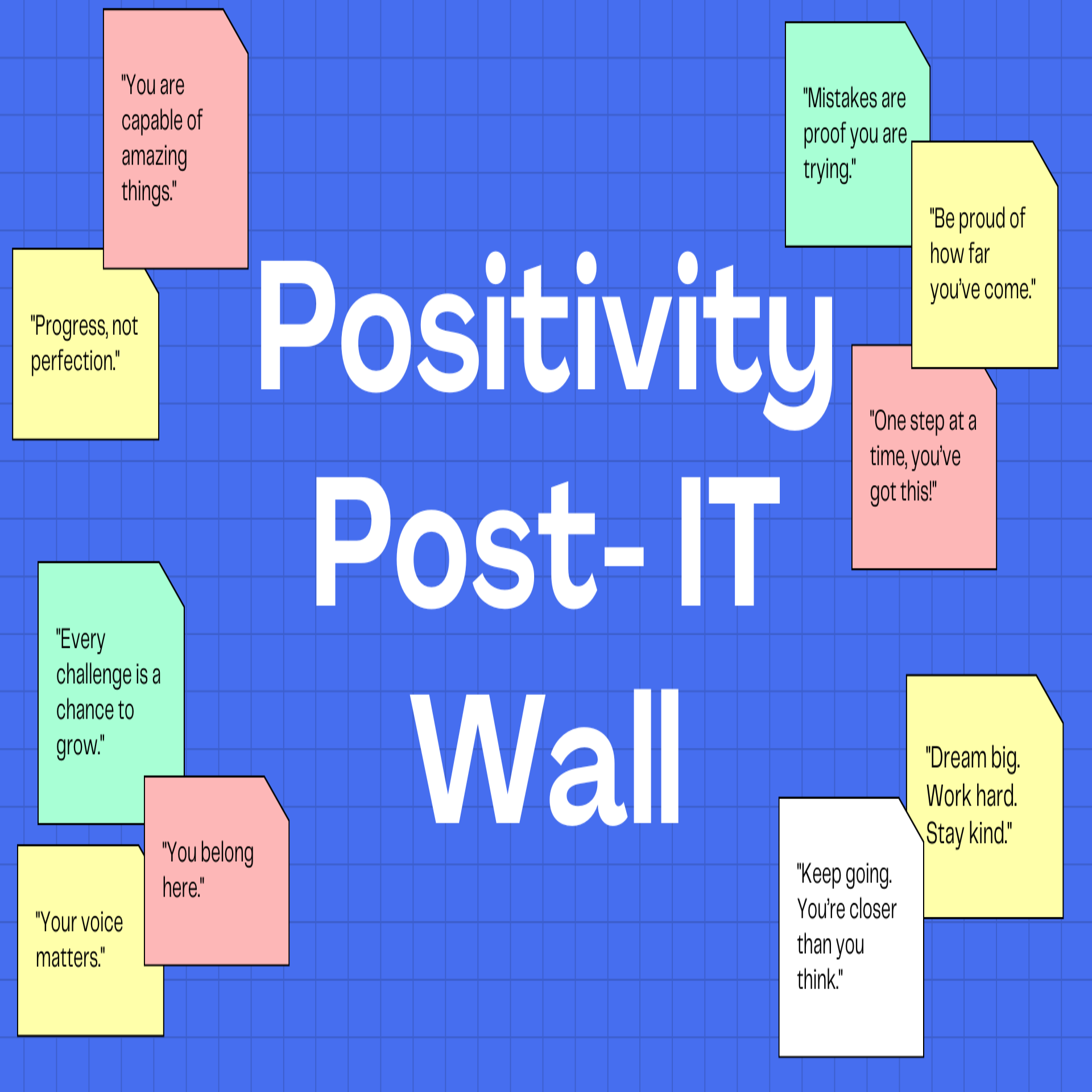 Image of Positivity Post-It Wall 