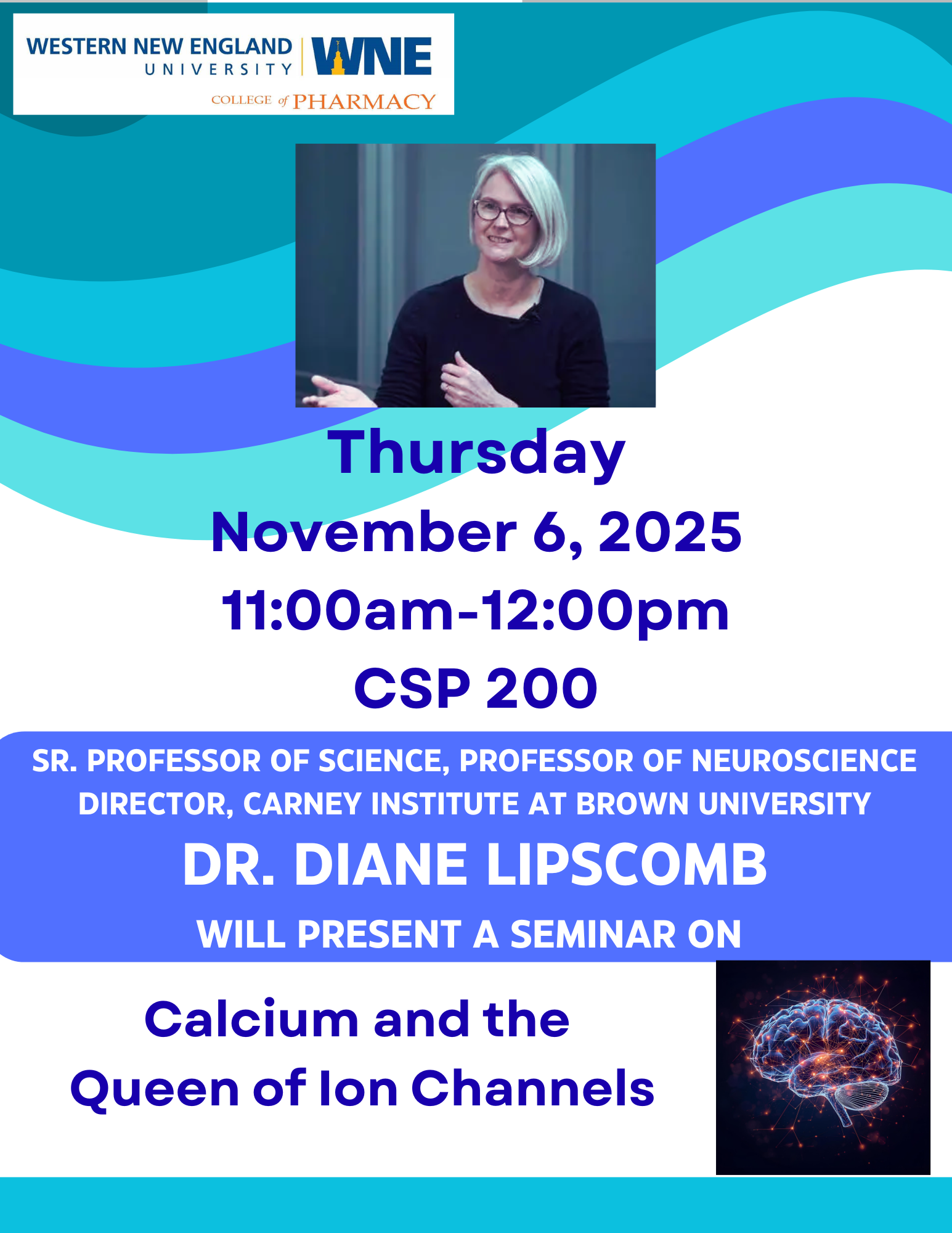 Image of Dr. Diane Lipscomb - Calcium and The Queen of Ion Channels