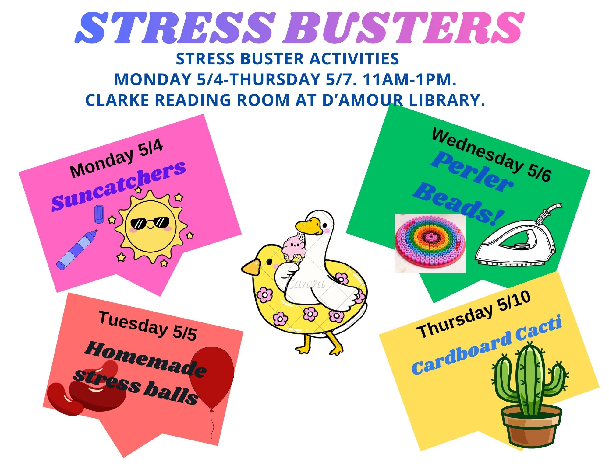 Image of Stressbusters @ D'Amour Library